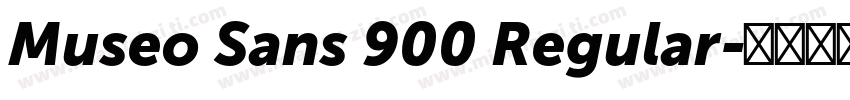 Museo Sans 900 Regular字体转换